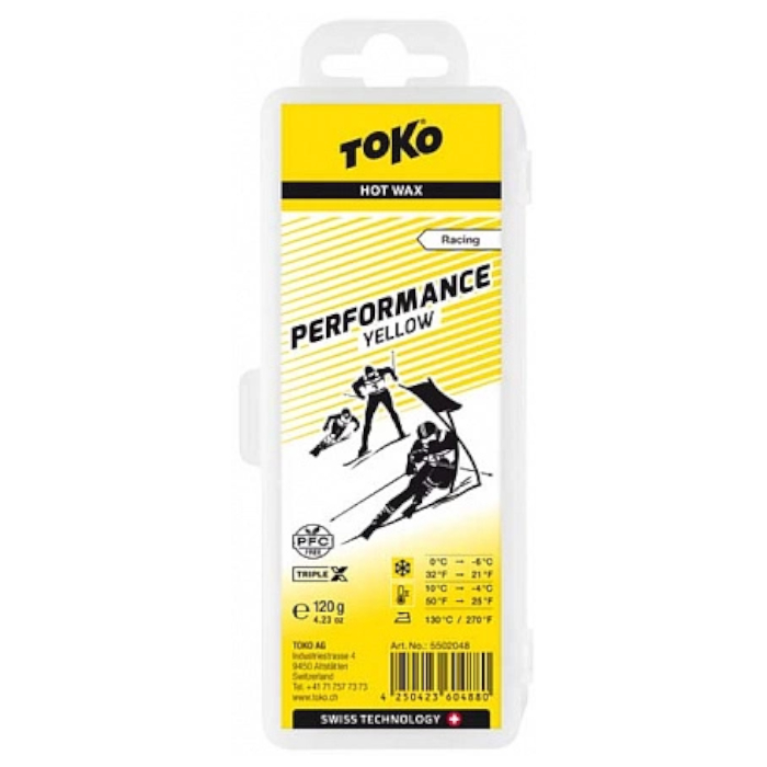 Парафин высокофтористый TOKO Racing Performance Yellow +10С -4С 120 г