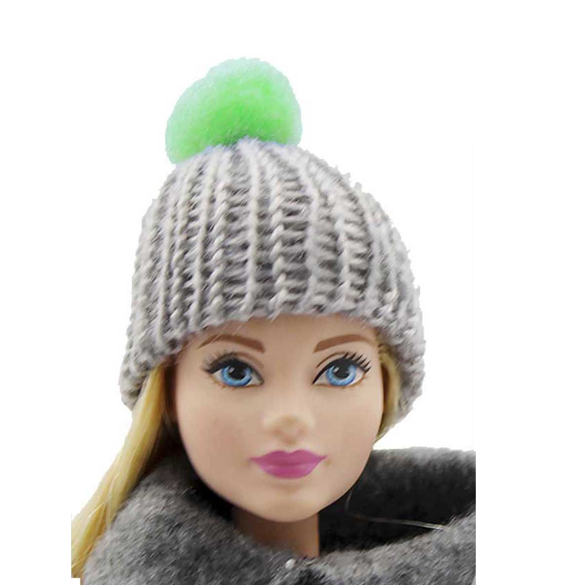 

Шапка Dolls Accessories для кукол серая, Разноцветный