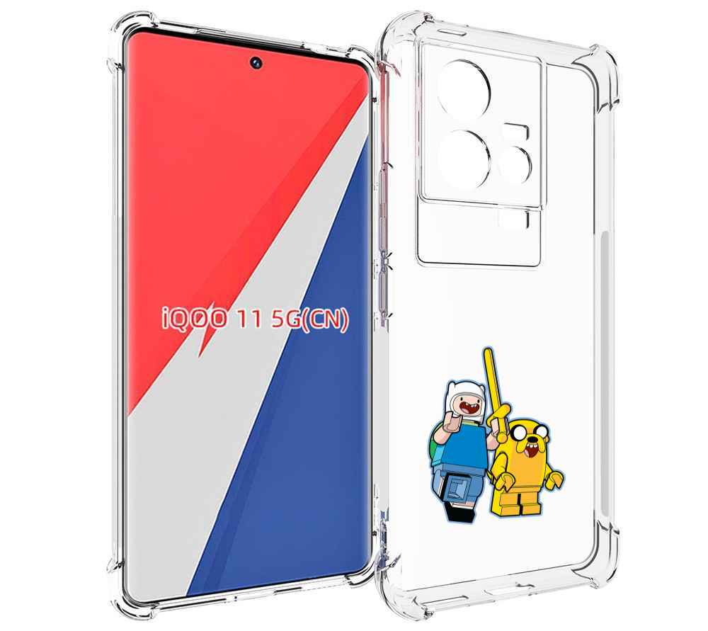 

Чехол MyPads время приключений лего для Vivo iQOO 11, Прозрачный, Tocco