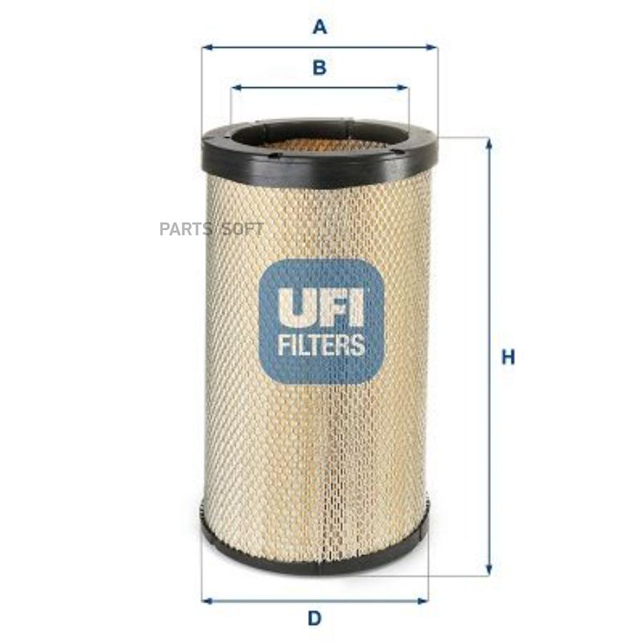 

UFI Фильтр воздушный катридж овальный