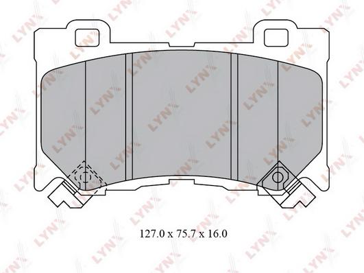 

Колодки тормозные передние дисковые Nissan 370z/370z Roadster 09> Lynx BD5742