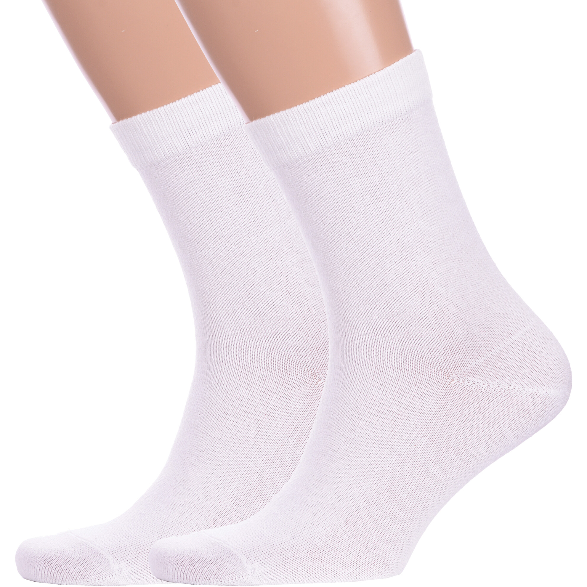 Комплект носков мужских GRAND LINE 2-М-130 белых 27, 2 пары