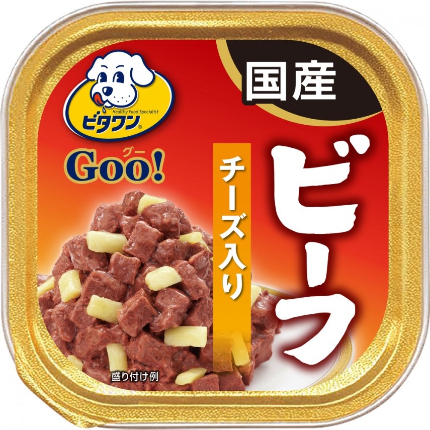 фото Влажный корм для собак japan premium pet goo, говядина, злаки, сыр, ягненок, 100г