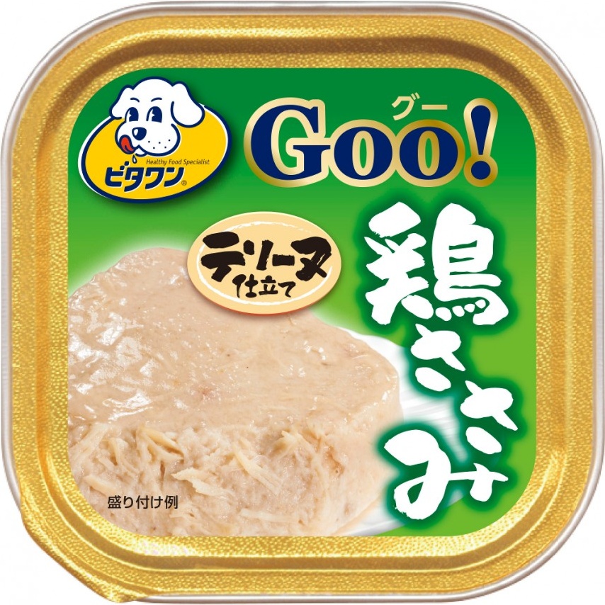 фото Влажный корм для собак japan premium pet goo, курица, 100г