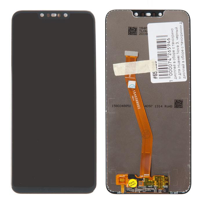 

Дисплей в сборе с тачскрином Rocknparts для Huawei Nova 3, черный, Nova 3