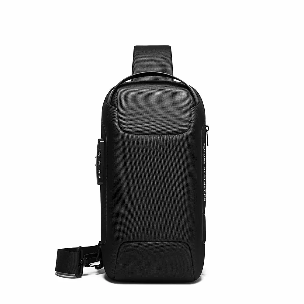 

Сумка-слинг мужская BANGE BG-22085 черная, 34х18х11 см, Черный, BG-22085
