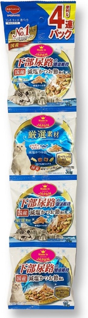 Лакомство для кошек Japan Premium Pet чипсы, говядина, курица, сардина, тунец, 4шт по 35г