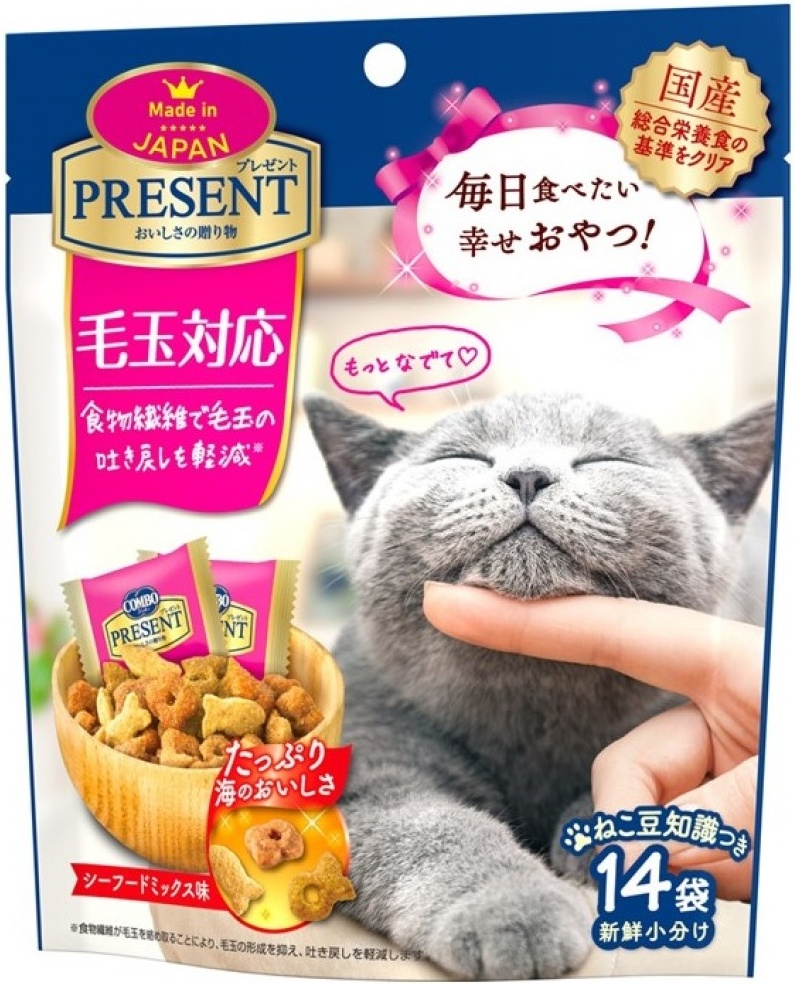Лакомство для кошек Japan Premium Pet с хитозаном для выведения шерсти, 42 г