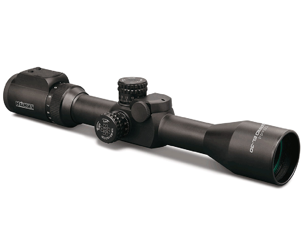 

Прицел Konuspro EL-30 4-16x44, 10 сменных прицельных сеток, Черный, 7330