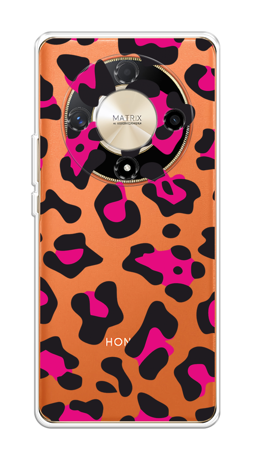 

Чехол на Honor X9B "Pink cow spots", Черный;розовый, 6122550-1