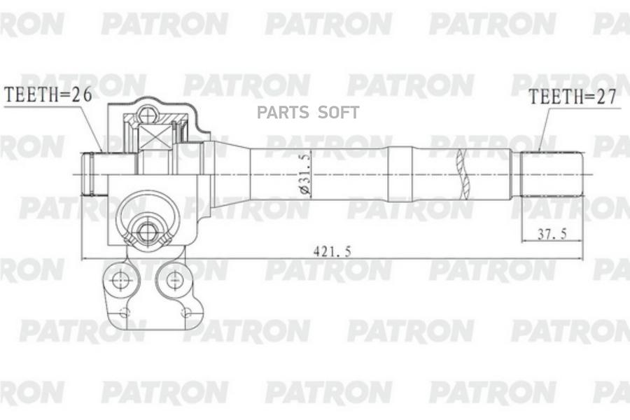 

PATRON Полуось PATRON PDS0559