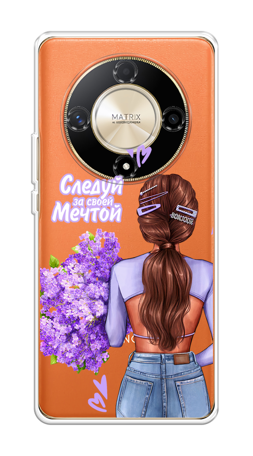 

Чехол на Honor X9B "Следуй за своей мечтой", Фиолетовый;коричневый, 6122550-1