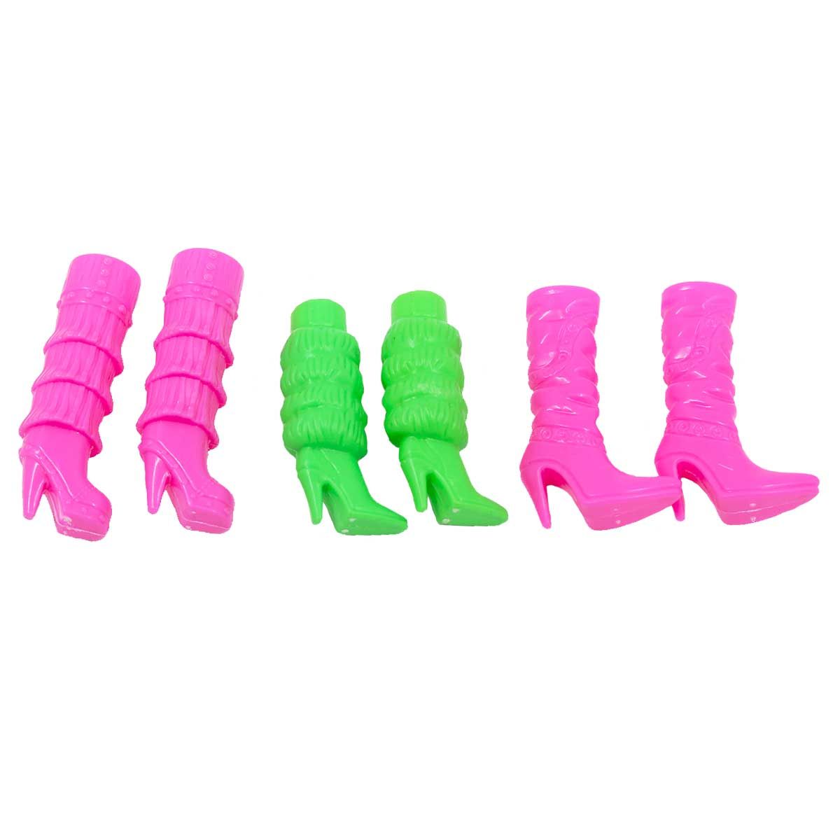 

Обувь Dolls Accessories для Барби и кукол 29 см Сапоги складные, 3 пары, Разноцветный