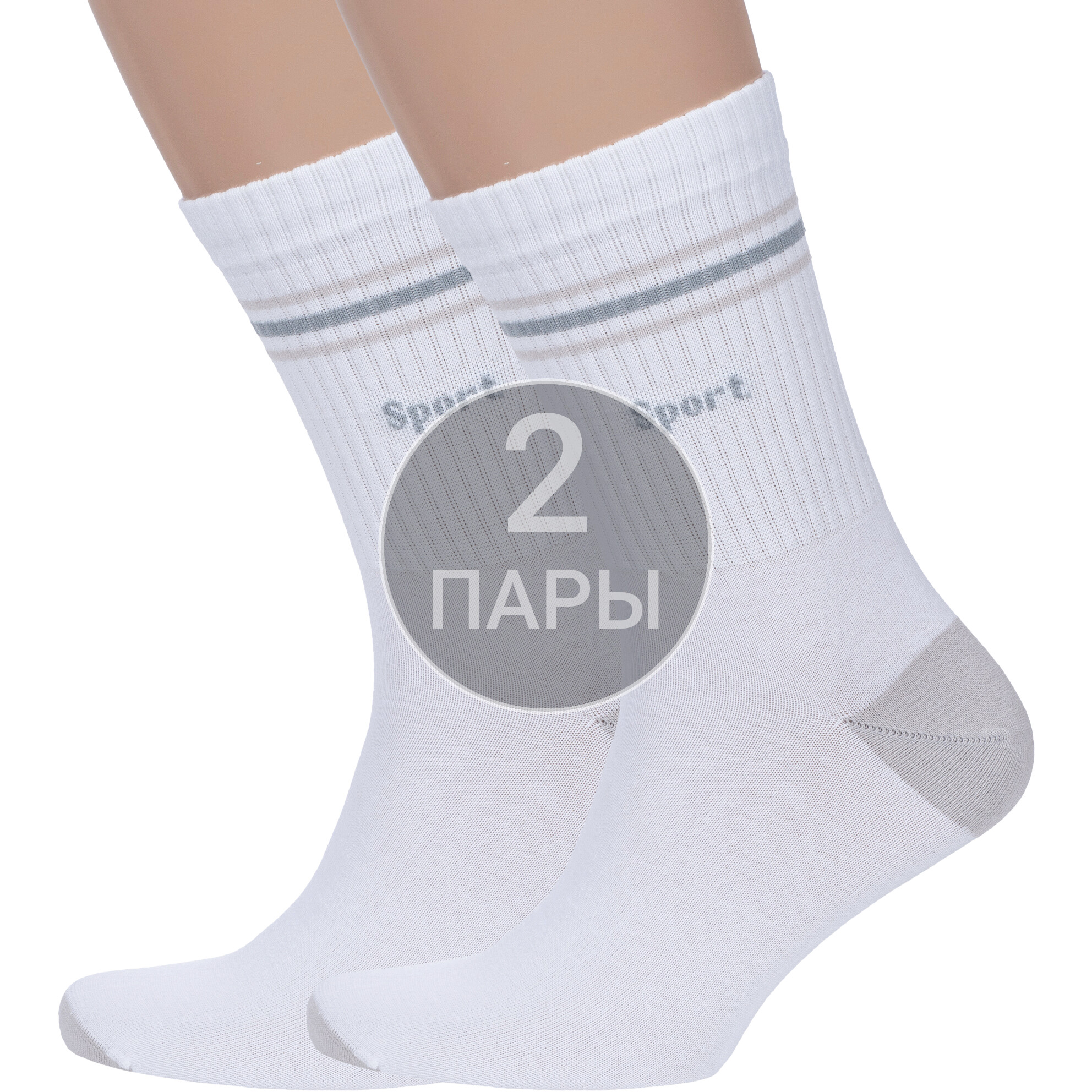 Комплект носков мужских LorenzLine 2-С9 серых 27-31, 2 пары