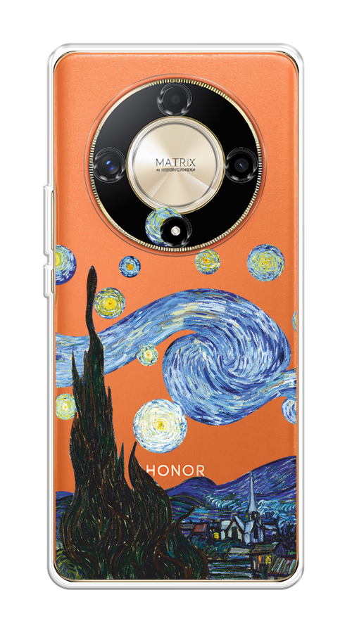 

Чехол на Honor X9B "Ночь Ван Гога", Голубой;синий;черный, 6122550-1