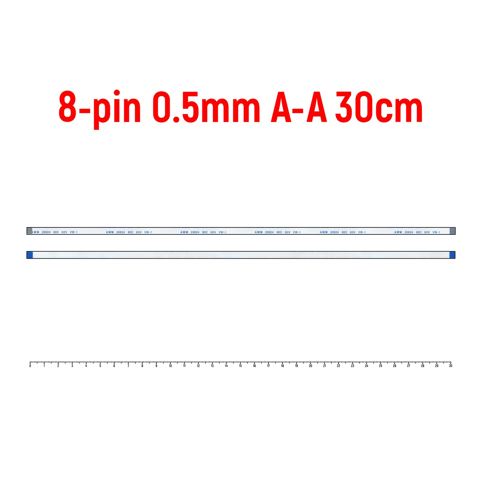 

Шлейф FFC 8-pin Шаг 0.5mm Длина 30cm