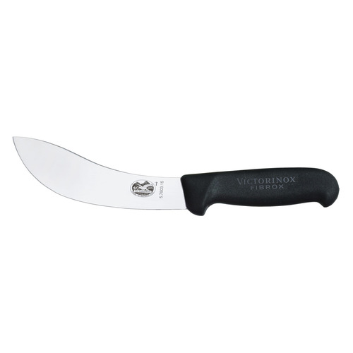 

Нож кухонный Victorinox Skinning, разделочный, 150мм, заточка прямая, стальной, черный [5.
