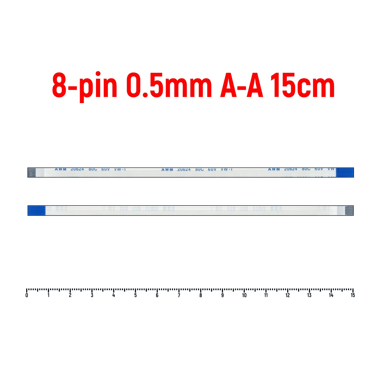 

Шлейф FFC 8-pin Шаг 0.5mm Длина 15cm