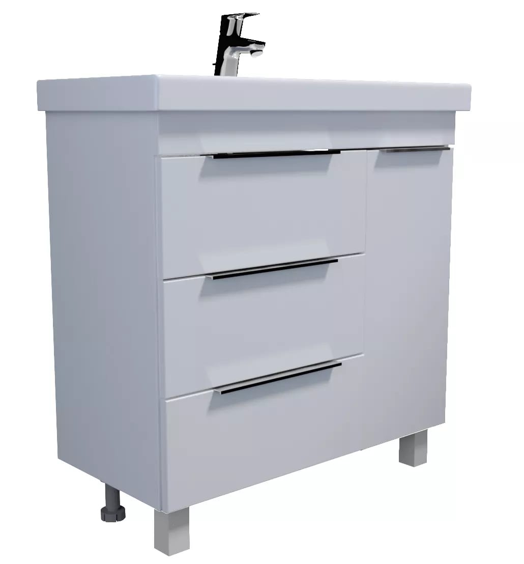 

Тумба с раковиной 1Marka Gaula 80Н 3я.1д. White
