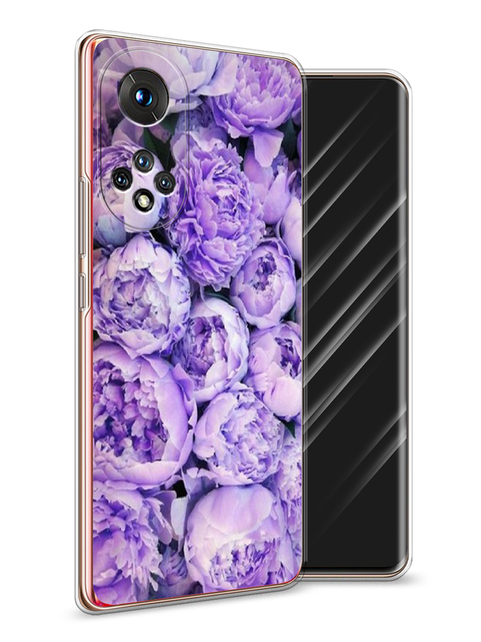 

Чехол Awog на Honor 50 "Пионы сиреневые", Фиолетовый;голубой, 6105450-8