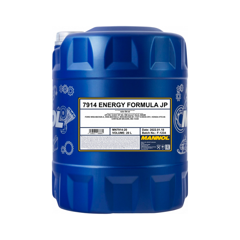 фото Mannol energy formula jp 5w30 20 л. синтетическое моторное масло 5w-30 1061