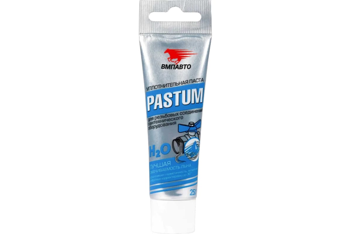 ВМПАВТО Pastum H2O, 25г туба Паста для уплотнения резьбовых соединений 8101 чистящая паста для рук вмпавто