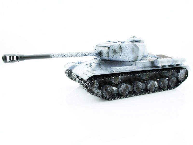 Р/У танк Taigen 1/16 ИС-2 модель 1944, СССР, зимний, (для ИК танк. боя) 2.4G, дерев. короб