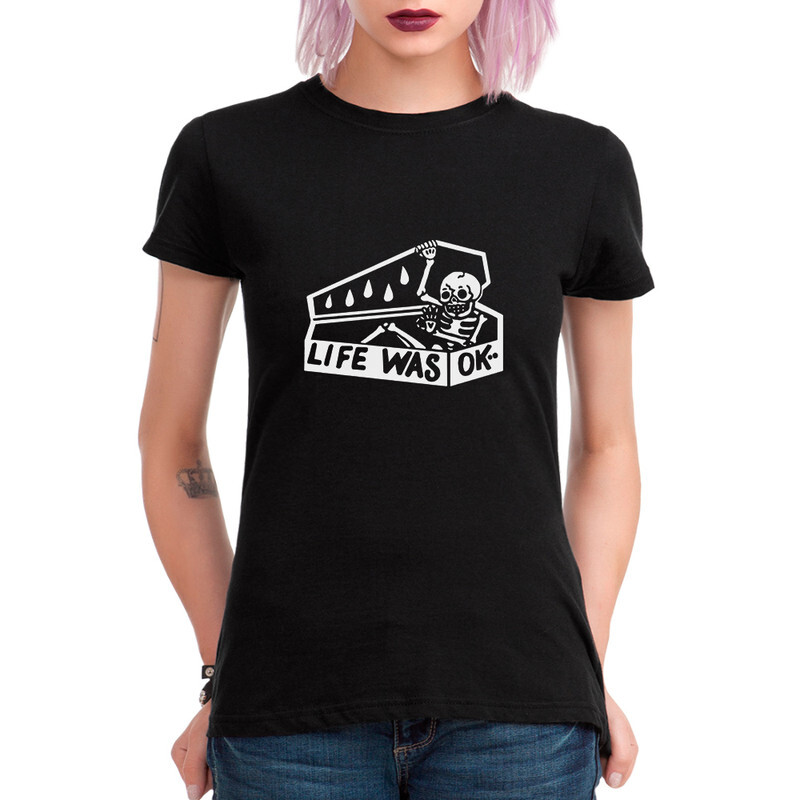 

Футболка женская DS Apparel Скелет в гробу 9899132-1 черная M, Черный, Скелет в гробу 9899132-1