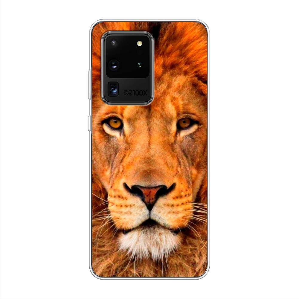 

Чехол на Samsung Galaxy S20 Ultra "Благородный лев", Оранжевый, 29450-1