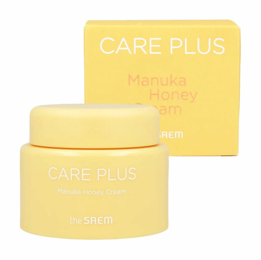 

Крем для лица The Saem с экстрактом меда Манука Care plus Manuka Honey Cream 100мл, желтый