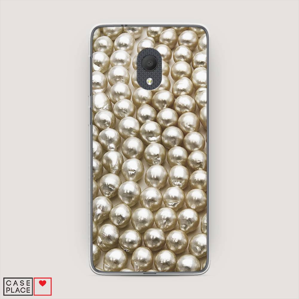 

Чехол на Alcatel 1C 5003D (2019) Жемчуг, Бежевый, 170650-3