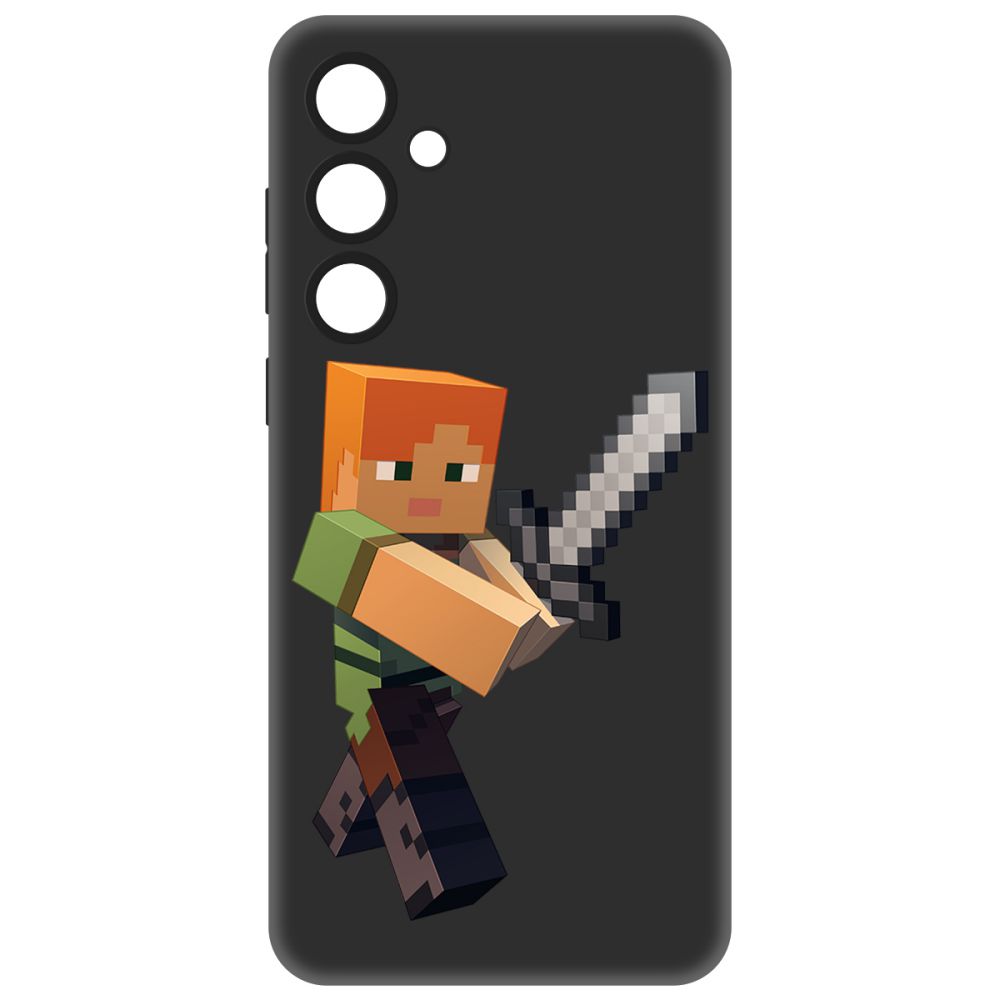 

Чехол-накладка Krutoff Soft Case Minecraft-Алекс для Samsung Galaxy A55 5G (A556) черный