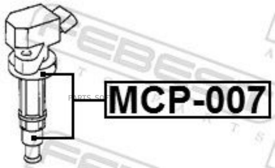 FEBEST MCP-007 Наконечник катушки зажигания MITSUBISHI PAJERO 2006- MCP-007 1шт 1080₽