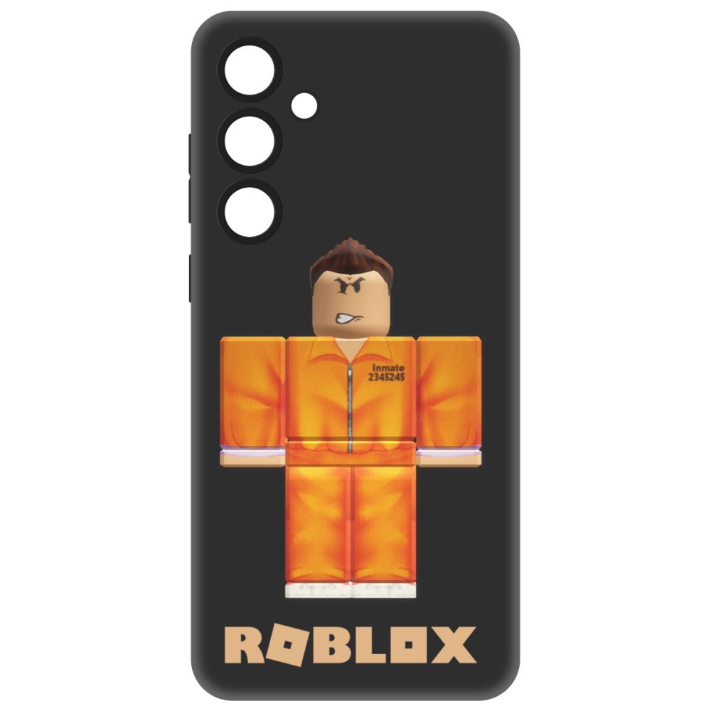 

Чехол-накладка Soft Case Roblox-Заключенный для Samsung Galaxy A55 5G (A556) черный