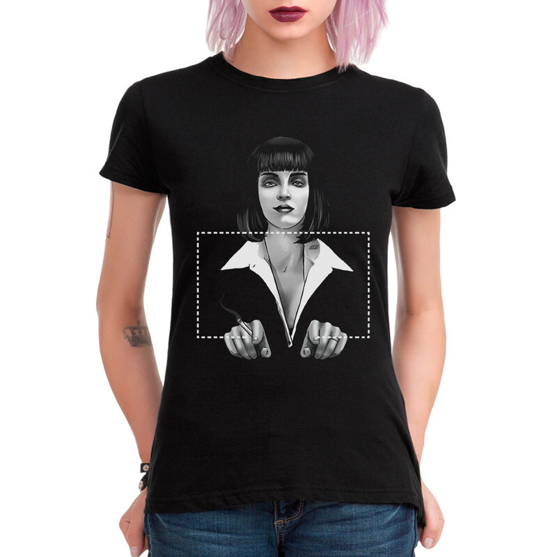 

Футболка женская DS Apparel Криминальное Чтиво - Ума Турман 1 черная 2XL, Черный, Криминальное Чтиво - Ума Турман 1