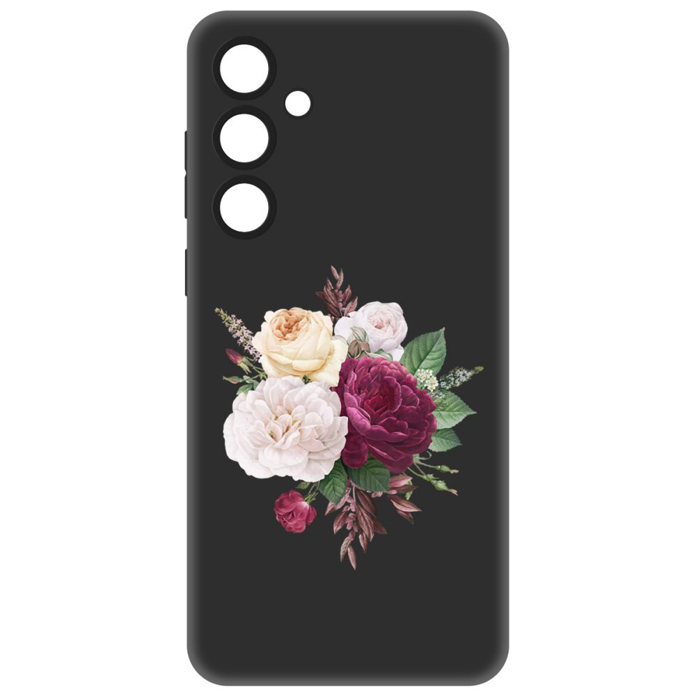 

Чехол-накладка Soft Case Цветочная композиция для Samsung Galaxy A55 5G (A556) черный