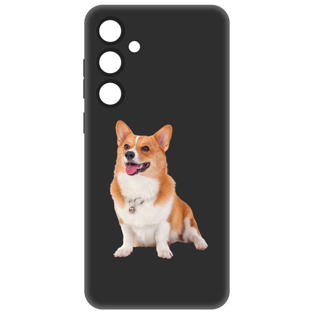 

Чехол-накладка Krutoff Soft Case Корги для Samsung Galaxy A55 5G (A556) черный