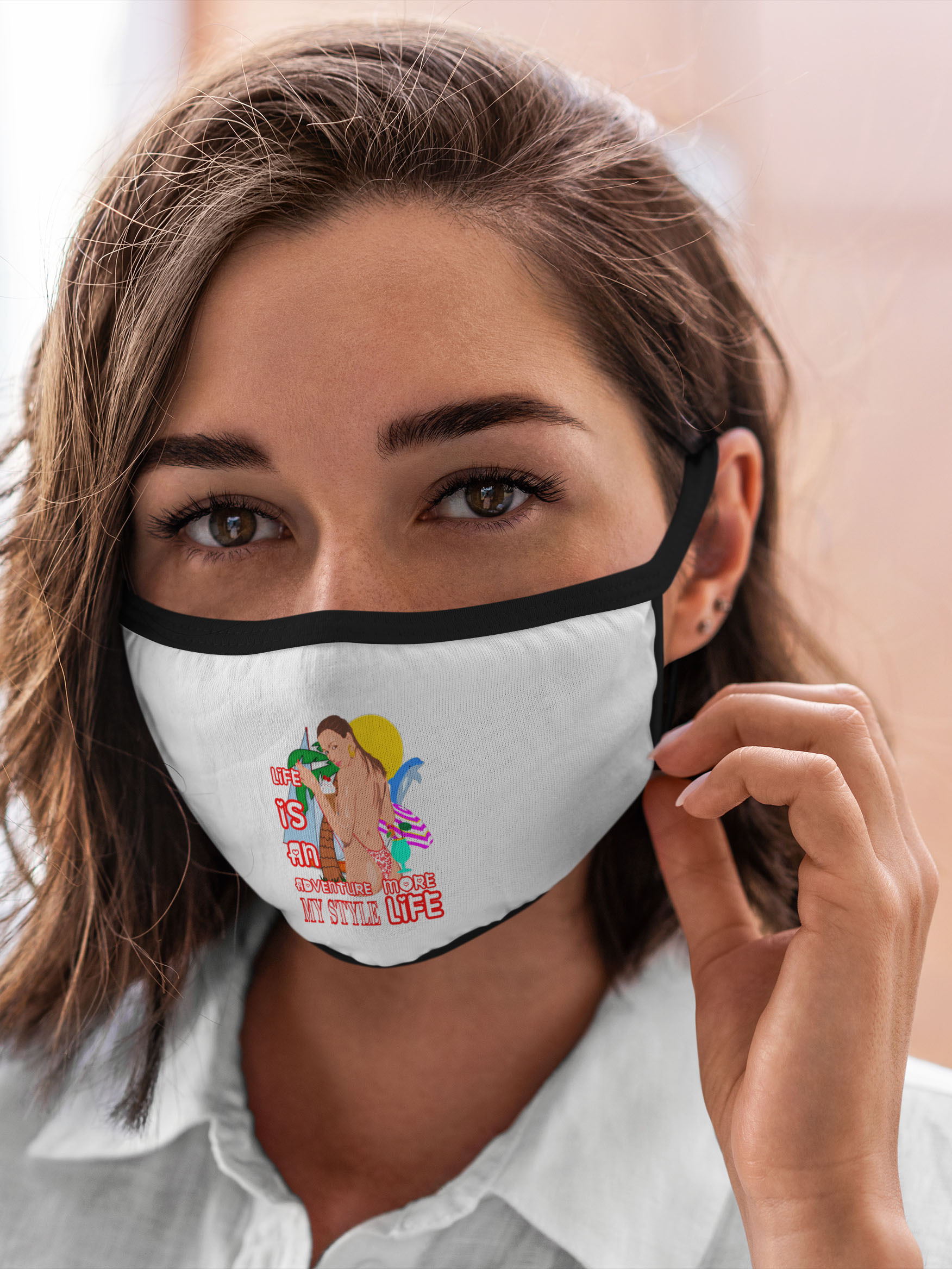 

Многоразовая маска унисекс Burnettie Пафосные Лето, Разноцветный, Пафосные Лето