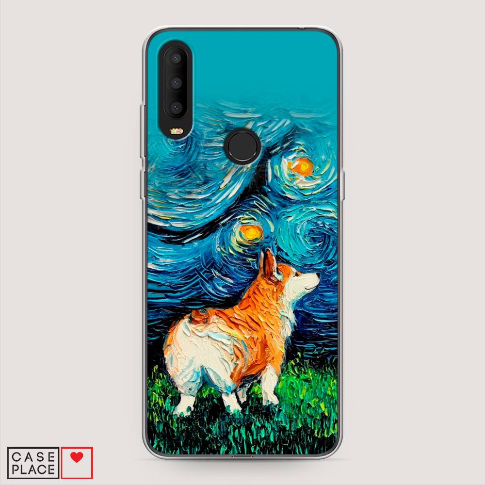 

Чехол на Alcatel 3X 5048Y (2019) "Корги звёздная ночь", Коричневый;белый;зеленый, 170750-1