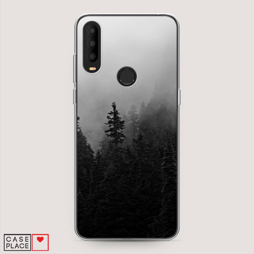 

Чехол на Alcatel 3X 5048Y (2019) "Туманный лес", Серый;черный, 170750-2