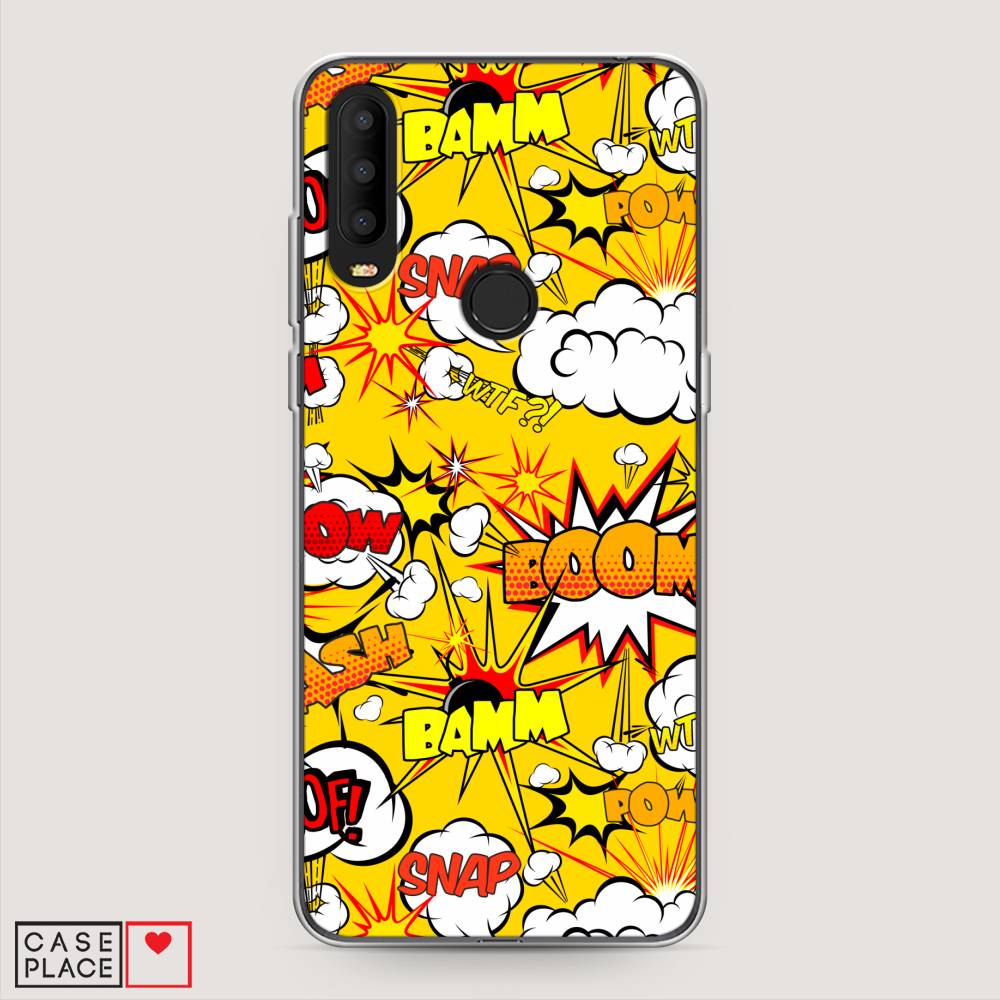 

Чехол на Alcatel 3X 5048Y (2019) "Поп Арт эффекты", Желтый;белый;оранжевый, 170750-6