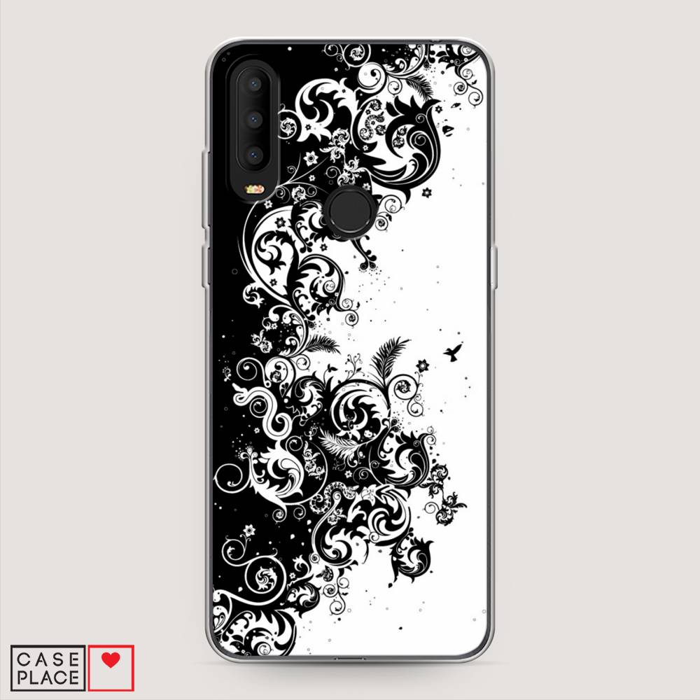 

Чехол на Alcatel 3X 5048Y (2019) "Черно белый узор", Белый;черный;серый, 170750-3