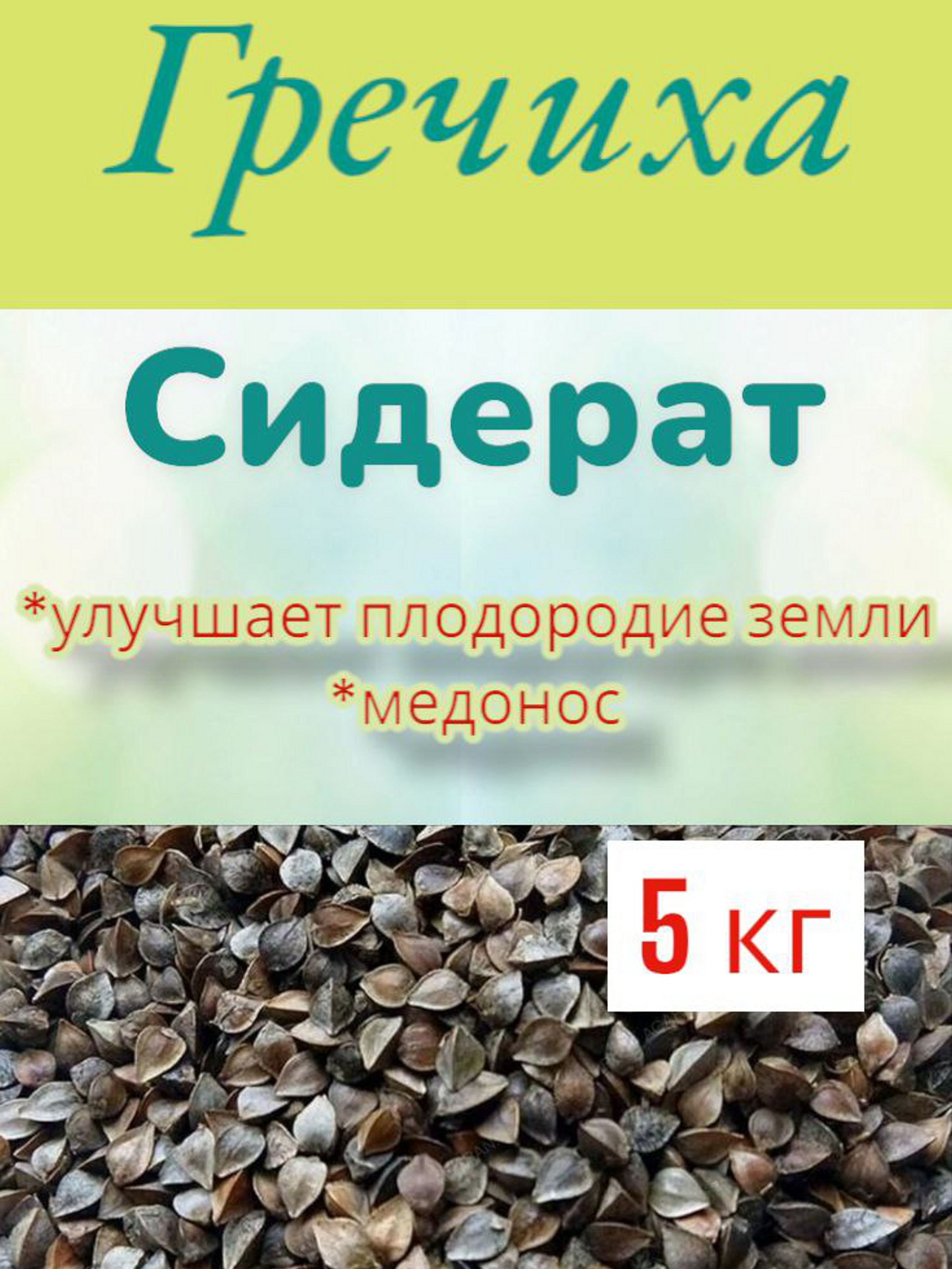 Гречиха семена Удачников греч5кг 5 кг, сидерат, медонос