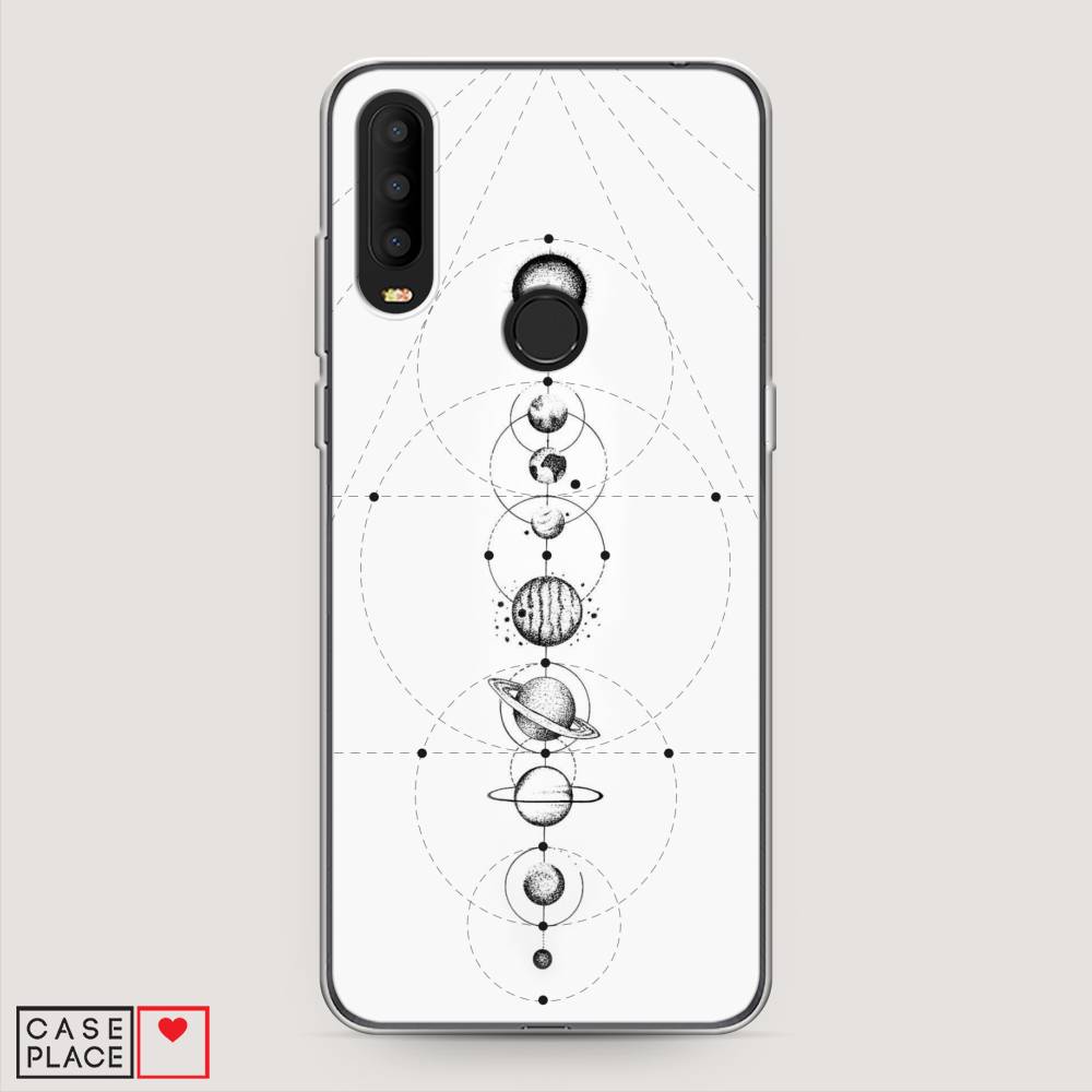 

Чехол на Alcatel 3X 5048Y (2019) "Парад планет", Серый, 170750-2