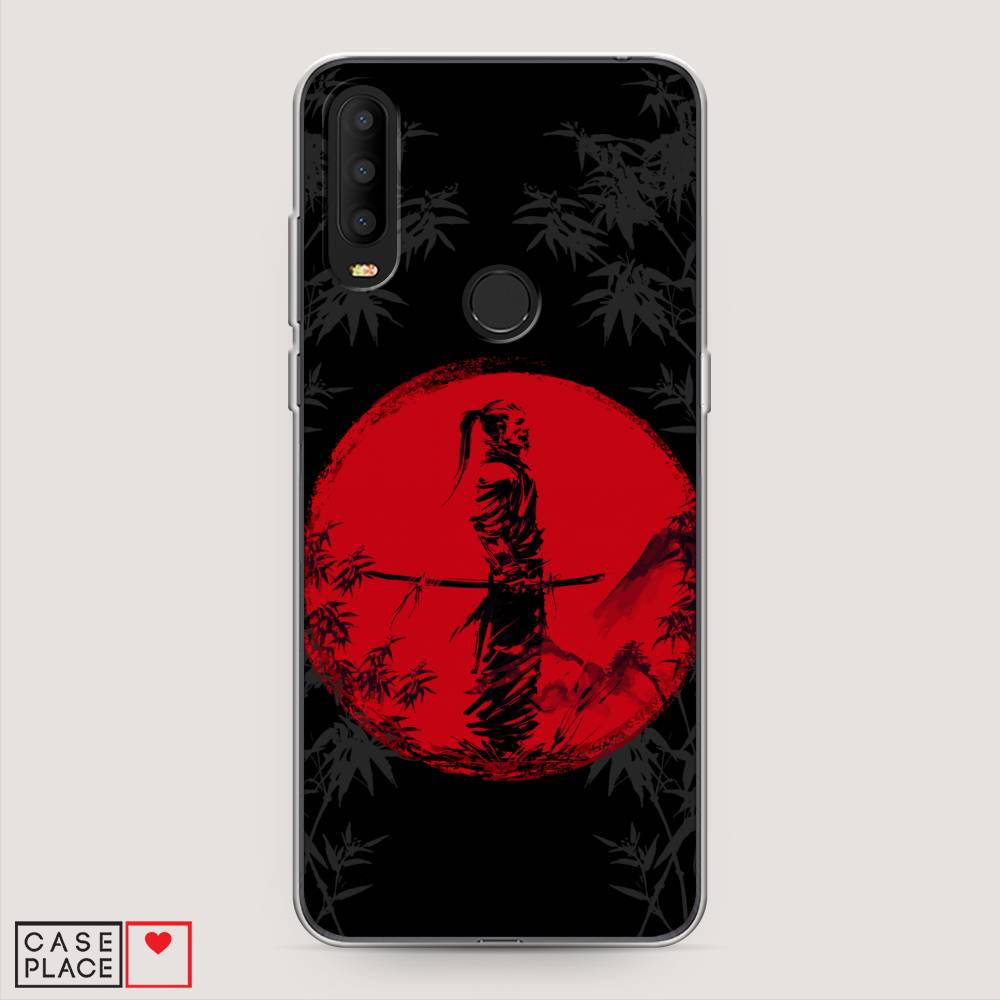 

Чехол на Alcatel 3X 5048Y (2019) "Самурай на красном фоне", Черный;красный;серый, 170750-4