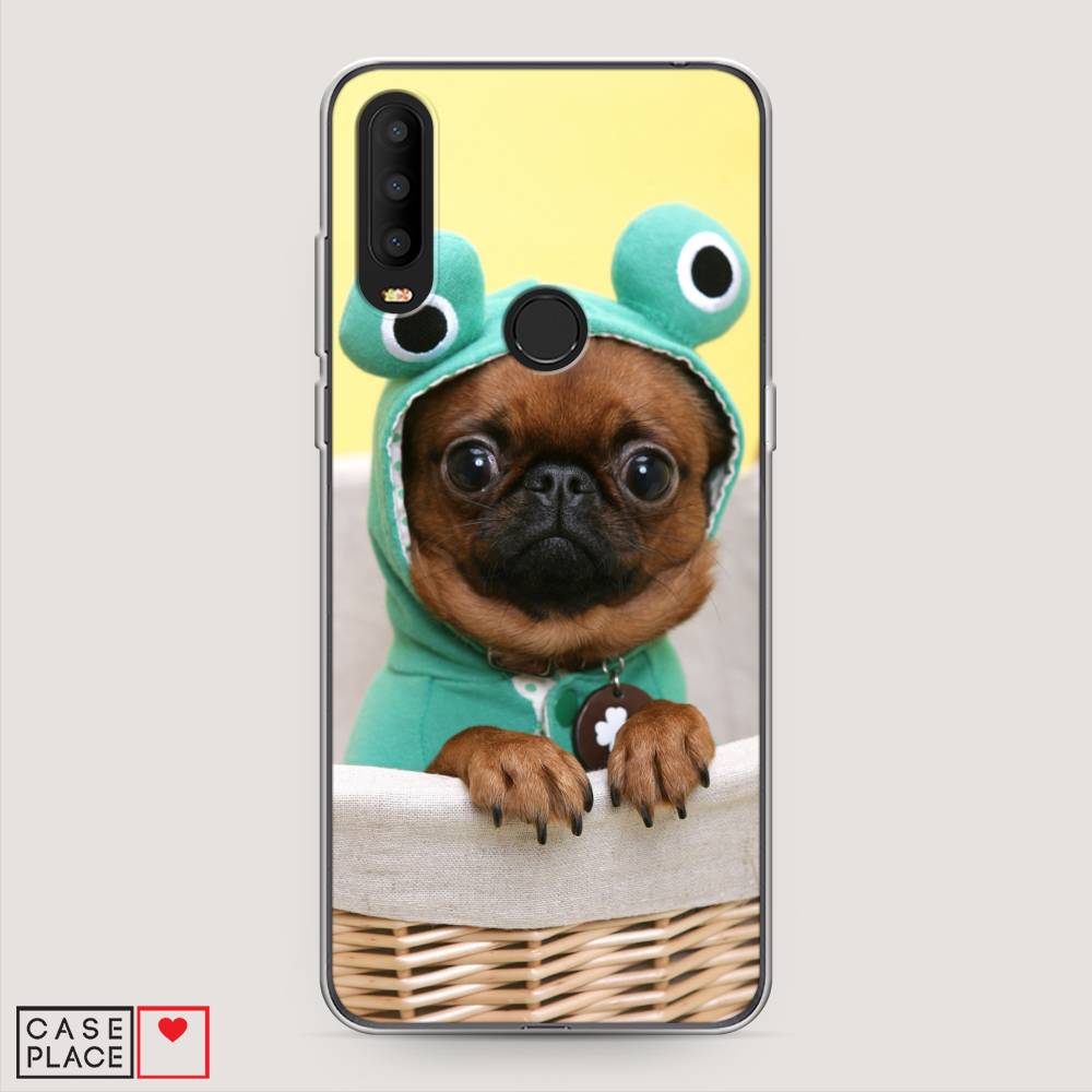 

Чехол на Alcatel 3X 5048Y (2019) "Собачка в шапке лягушки", Коричневый;желтый;голубой, 170750-1