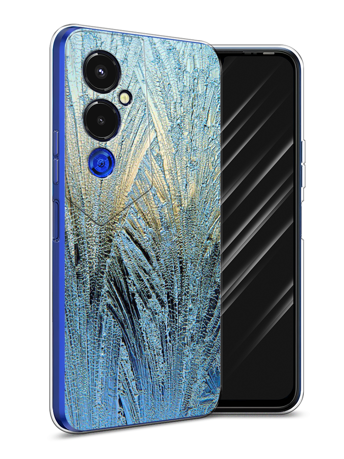 

Чехол Awog на Tecno Pova 4 pro / Техно Пова 4 Про "Лёд", Голубой
