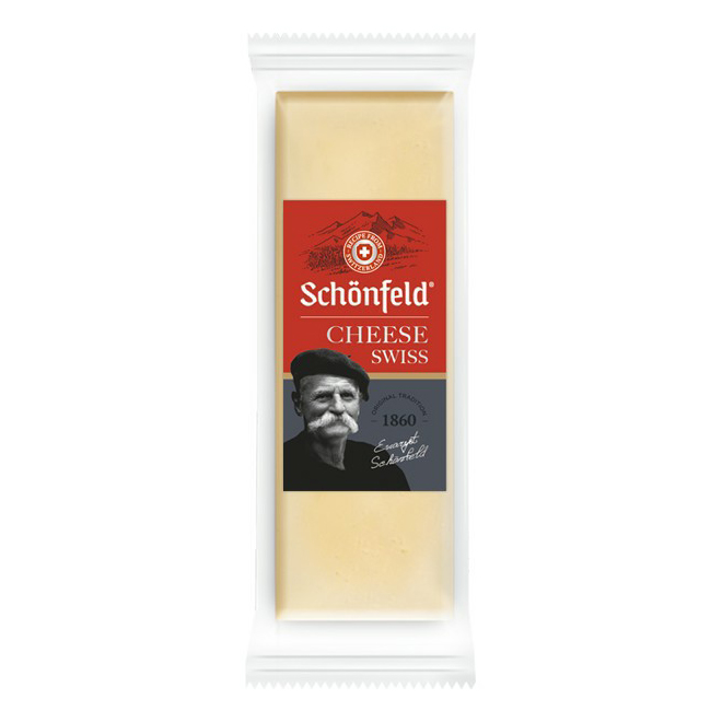 Сыр полутвердый Schonfeld Swiss Cheese 53% 150 г