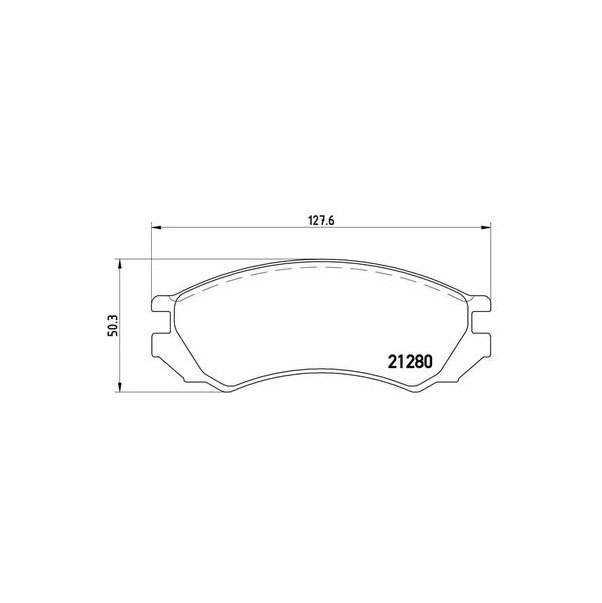 Колодки тормозные передние Nissan Primera/Primera Hatchback 90>96 TOKICO RN214M