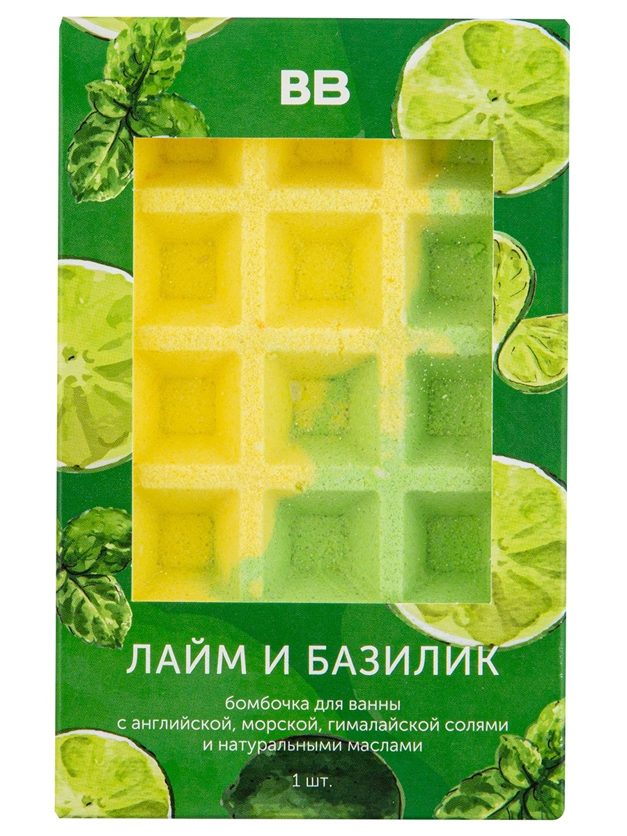 

Бомбочка ВкусВилл Лайм и базилик 120 г